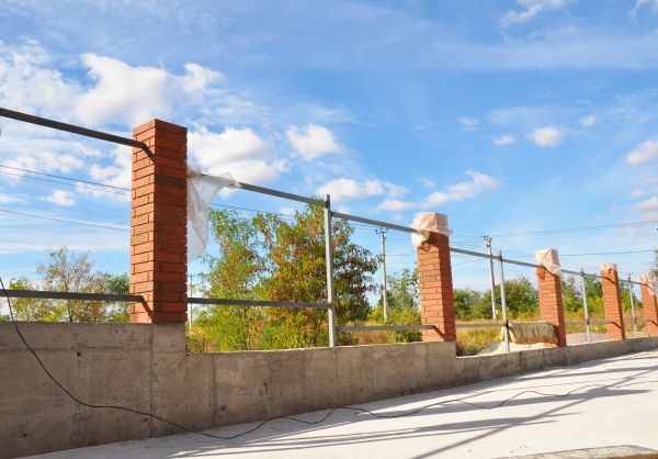Brick Pillar Installation in Santa Cruz