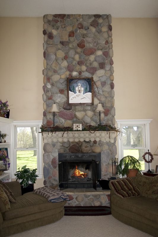 Outdoor Masonry Fireplace